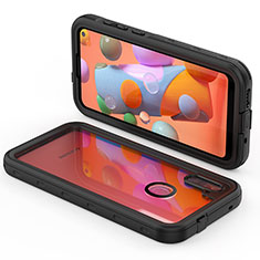 Funda Impermeable Bumper Silicona y Plastico Waterproof Carcasa 360 Grados para Samsung Galaxy A11 Negro