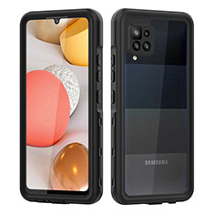 Funda Impermeable Bumper Silicona y Plastico Waterproof Carcasa 360 Grados para Samsung Galaxy A42 5G Negro