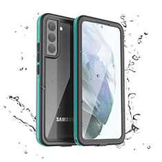 Funda Impermeable Bumper Silicona y Plastico Waterproof Carcasa 360 Grados para Samsung Galaxy S22 5G Verde