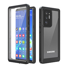 Funda Impermeable Bumper Silicona y Plastico Waterproof Carcasa 360 Grados W02 para Samsung Galaxy Note 20 Ultra 5G Negro