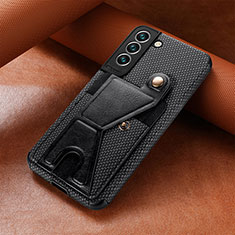 Funda Lujo Cuero Carcasa A01D para Samsung Galaxy S21 Plus 5G Negro
