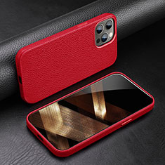 Funda Lujo Cuero Carcasa A03 para Apple iPhone 14 Pro Max Rojo
