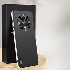 Funda Lujo Cuero Carcasa AT1 para Huawei Honor Magic5 5G Negro