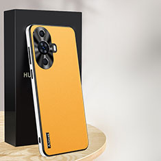 Funda Lujo Cuero Carcasa AT1 para Huawei Nova 11 Pro Amarillo