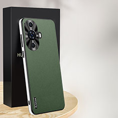 Funda Lujo Cuero Carcasa AT1 para Huawei Nova 11 Pro Verde