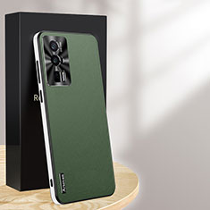 Funda Lujo Cuero Carcasa AT1 para Xiaomi Poco F5 Pro 5G Verde