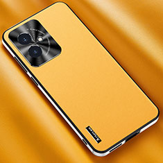 Funda Lujo Cuero Carcasa AT2 para Huawei Honor 100 5G Amarillo