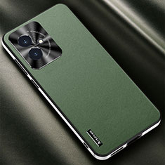 Funda Lujo Cuero Carcasa AT2 para Huawei Honor 100 5G Verde