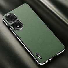 Funda Lujo Cuero Carcasa AT2 para Huawei Honor 90 Pro 5G Verde