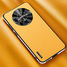 Funda Lujo Cuero Carcasa AT2 para Huawei Mate 60 Amarillo