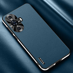 Funda Lujo Cuero Carcasa AT2 para Huawei Nova 11 Pro Azul