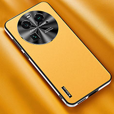 Funda Lujo Cuero Carcasa AT2 para Oppo Find X6 Pro 5G Amarillo