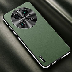 Funda Lujo Cuero Carcasa AT2 para Oppo Find X6 Pro 5G Verde