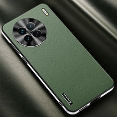 Funda Lujo Cuero Carcasa AT2 para Vivo X90 Pro 5G Verde