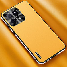 Funda Lujo Cuero Carcasa AT2 para Xiaomi Mi 13 5G Amarillo