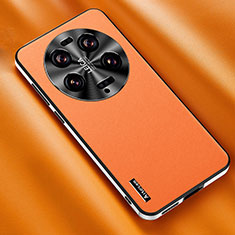 Funda Lujo Cuero Carcasa AT2 para Xiaomi Mi 13 Ultra 5G Naranja