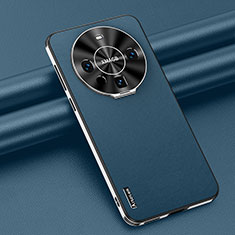 Funda Lujo Cuero Carcasa AT3 para Huawei Mate 60 Pro Azul