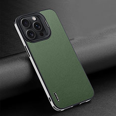 Funda Lujo Cuero Carcasa AT4 para Apple iPhone 14 Pro Verde