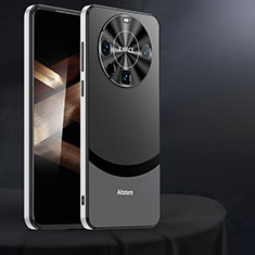 Funda Lujo Cuero Carcasa AT4 para Huawei Mate 60 Pro+ Plus Negro