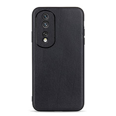 Funda Lujo Cuero Carcasa B01H para Huawei Honor 80 5G Negro