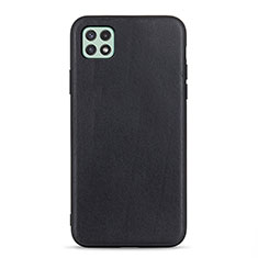 Funda Lujo Cuero Carcasa B01H para Samsung Galaxy A22 5G Negro