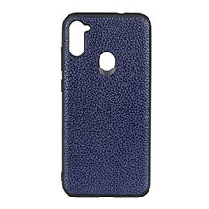 Funda Lujo Cuero Carcasa B01H para Samsung Galaxy M11 Azul