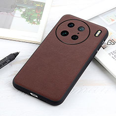 Funda Lujo Cuero Carcasa B01H para Vivo X90 Pro 5G Marron