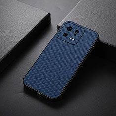 Funda Lujo Cuero Carcasa B01H para Xiaomi Mi 13 5G Azul