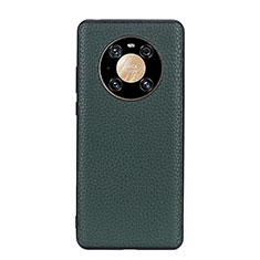 Funda Lujo Cuero Carcasa B02H para Huawei Mate 40 Pro Verde