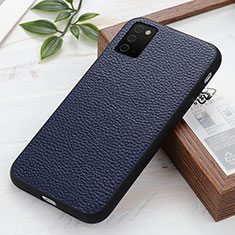 Funda Lujo Cuero Carcasa B02H para Samsung Galaxy M02s Azul