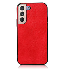Funda Lujo Cuero Carcasa B02H para Samsung Galaxy S22 Plus 5G Rojo
