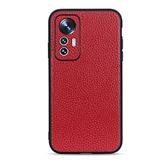 Funda Lujo Cuero Carcasa B02H para Xiaomi Mi 12 Lite 5G Rojo