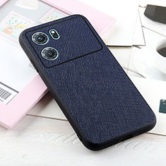 Funda Lujo Cuero Carcasa B03H para Oppo K10 5G Azul