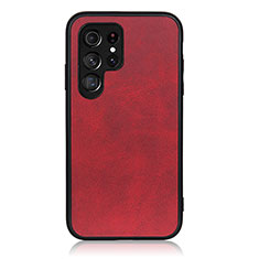Funda Lujo Cuero Carcasa B03H para Samsung Galaxy S21 Ultra 5G Rojo