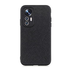 Funda Lujo Cuero Carcasa B03H para Xiaomi Mi 12 5G Negro