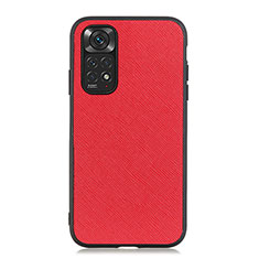 Funda Lujo Cuero Carcasa B03H para Xiaomi Redmi Note 11 4G (2022) Rojo