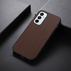 Funda Lujo Cuero Carcasa B05H para Samsung Galaxy F23 5G Marron