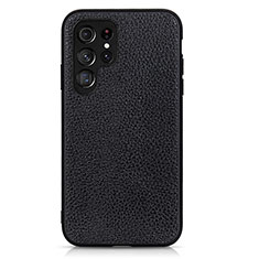 Funda Lujo Cuero Carcasa B05H para Samsung Galaxy S21 Ultra 5G Negro