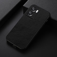 Funda Lujo Cuero Carcasa B06H para Oppo A57 5G Negro