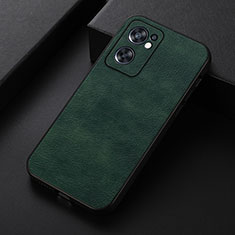 Funda Lujo Cuero Carcasa B06H para Oppo Reno7 SE 5G Verde