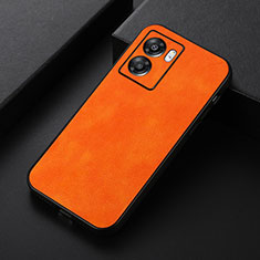 Funda Lujo Cuero Carcasa B06H para Realme V23 5G Naranja