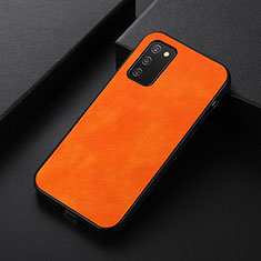 Funda Lujo Cuero Carcasa B06H para Samsung Galaxy A03s Naranja