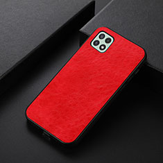 Funda Lujo Cuero Carcasa B07H para Samsung Galaxy A22 5G Rojo