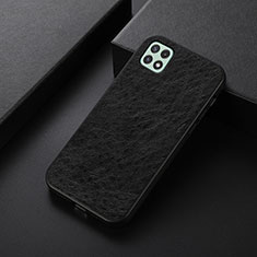 Funda Lujo Cuero Carcasa B07H para Samsung Galaxy F42 5G Negro