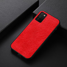 Funda Lujo Cuero Carcasa B07H para Samsung Galaxy M02s Rojo