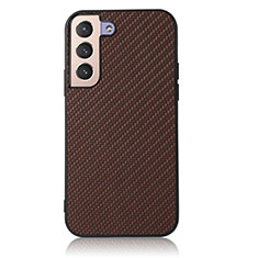 Funda Lujo Cuero Carcasa B07H para Samsung Galaxy S21 5G Marron