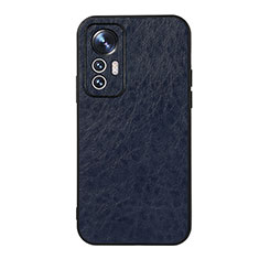 Funda Lujo Cuero Carcasa B07H para Xiaomi Mi 12 Pro 5G Azul