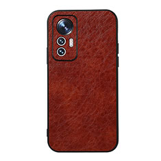 Funda Lujo Cuero Carcasa B07H para Xiaomi Mi 12 Pro 5G Marron