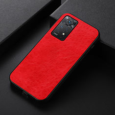Funda Lujo Cuero Carcasa B07H para Xiaomi Redmi Note 11 Pro 4G Rojo