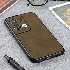 Funda Lujo Cuero Carcasa B08H para Oppo Reno8 5G Verde